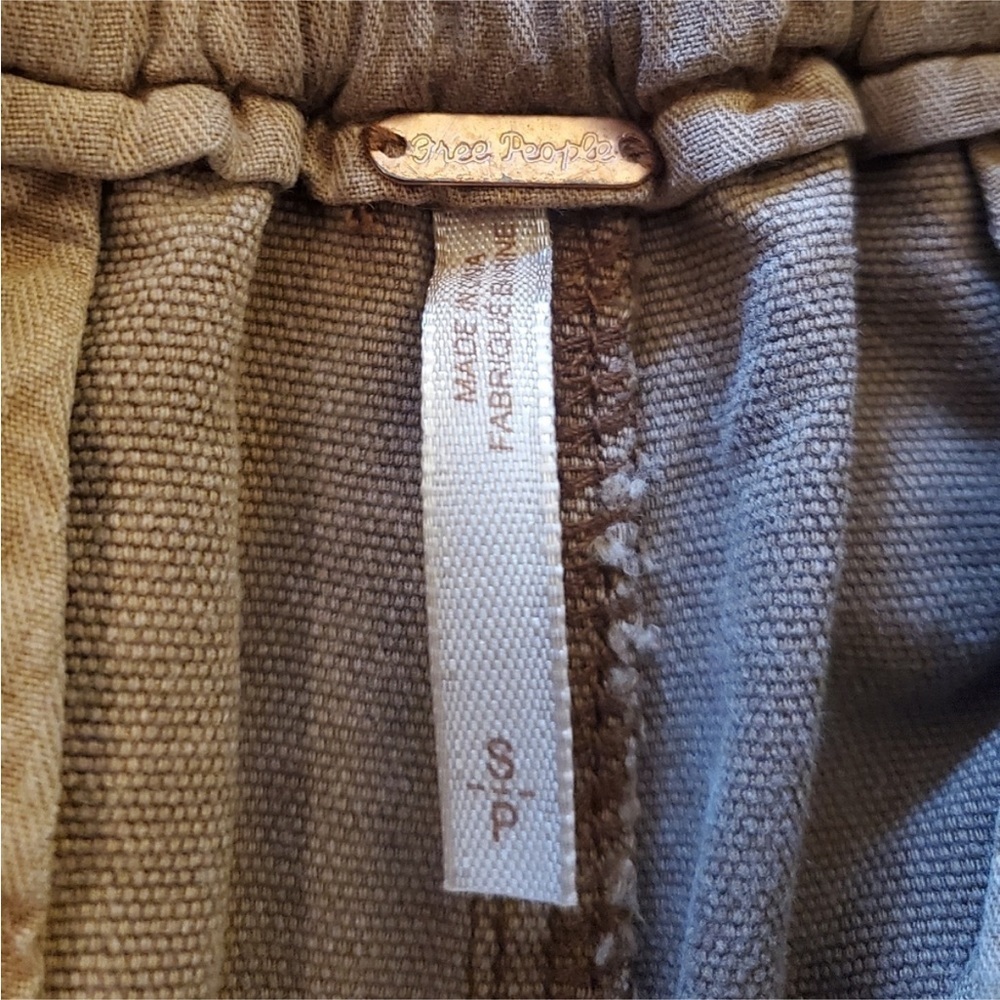 Free People | Margate Pleated Trouser Cottagecore Paper Bag Pants Tamarind S - Picture 6 of 15